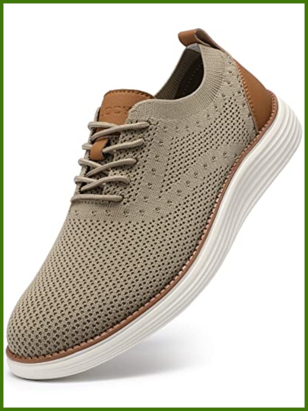 Men's Casual Dress Sneakers Knit Oxford Walking Shoes Memory Foam